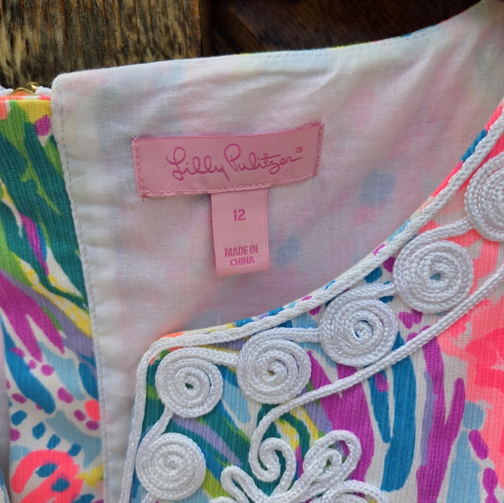 Lilly Pulitzer Shift Dress In Fan Sea Pants - Picture 6 of 7